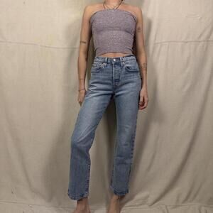 Levi’s 501 Original Fit Jeans W26 L28 Cropped Vintage Wash